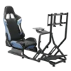 6a461d7803546274852f1f56 BRATECK Racing Simulator Cockpit with Monitor Mount - Reclining PVC Leather Seat - Brateck-LRS09-BS03