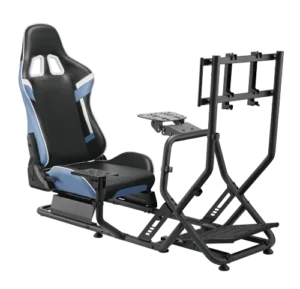 6a461d7803546274852f1f56 BRATECK Racing Simulator Cockpit with Monitor Mount - Reclining PVC Leather Seat - Brateck-LRS09-BS03
