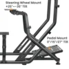 6a792bd50748d552c617f631 BRATECK Racing Simulator Cockpit with Monitor Mount - Reclining PVC Leather Seat - Brateck-LRS09-BS03