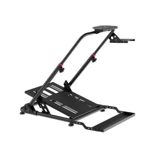 BRATECK Folding Racing Simulator Wheel Stand with Gear Shifter - Steel 20kg Capacity - Brateck-LRS10-KP01 Black
