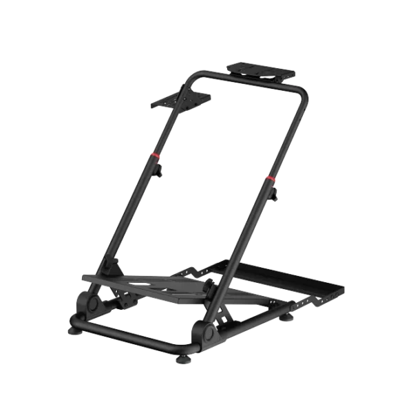 BRATECK Folding Racing Simulator Wheel Stand with Gear Shifter - Steel 20kg Capacity - Brateck-LRS10-KP01 Black