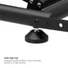 BRATECK Folding Racing Simulator Wheel Stand with Gear Shifter - Steel 20kg Capacity - Brateck-LRS10-KP01 Black