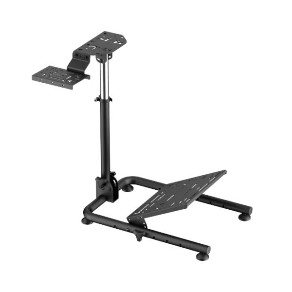 6a38f901c34cd5f6ee5f97a5 BRATECK Folding Racing Simulator Wheel Stand with Gear Shifter - Steel 20kg Capacity Black - Brateck-LRS11-BS02 Black