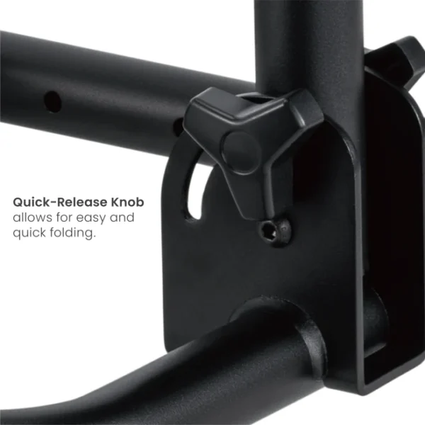 3a1ab1a7-0eb9-ba3d-15ca-636fdfc6b9f0 BRATECK Folding Racing Simulator Wheel Stand with Gear Shifter - Steel 20kg Capacity Black - Brateck-LRS11-BS02 Black