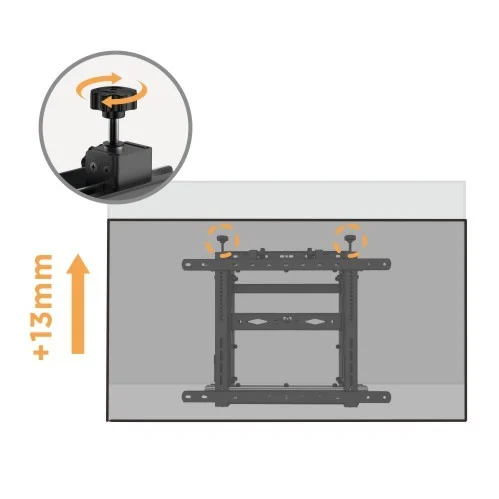 BRATECK Optimal Pop-Out Video Wall Mount for 45 to 70 Inch Displays 70kg VESA 600x400 - Brateck-LVW13-46T