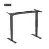 66fa0177f77848e227bc94c2 Brateck Cost Effective Dual Motor Electric Sit Stand Desk Frame Three Stage Legs Black - Brateck-M14-23R Black