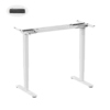 66fa0179f77848e227bc94c6 Brateck Cost Effective Dual Motor Electric Sit Stand Desk Frame Three Stage Legs White - Brateck-M14-23R White