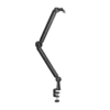 62fd9523327ffa00024f3aed BRATECK Contemporary Studio Microphone Arm - Matte Black Steel & Aluminum 1kg Capacity - Brateck-MDS13-1