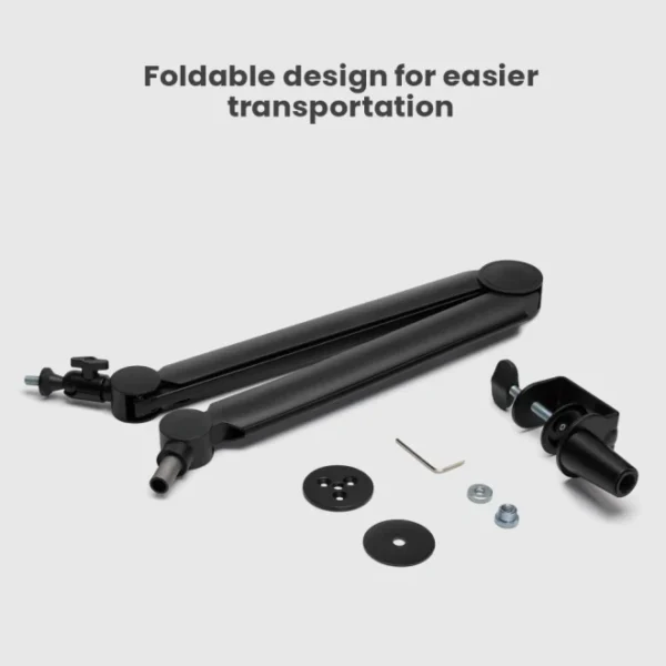 62fd951f327ffa00024f3ae9 BRATECK Contemporary Studio Microphone Arm - Matte Black Steel & Aluminum 1kg Capacity - Brateck-MDS13-1