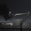 6614def3327ffa0002f5c06b BRATECK Contemporary Studio Microphone Arm - Matte Black Steel & Aluminum 1kg Capacity - Brateck-MDS13-1
