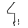 62fd9e4c327ffa00024f462b BRATECK Aluminum Professional Studio Microphone Arm - Low Profile 2kg Capacity Matte Black - Brateck-MDS13-2