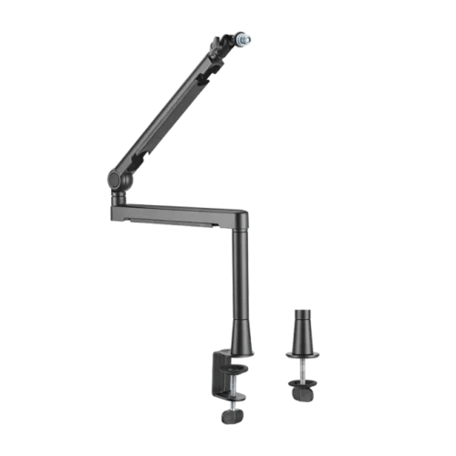 BRATECK Aluminum Professional Studio Microphone Arm - Low Profile 2kg Capacity Matte Black - Brateck-MDS13-2