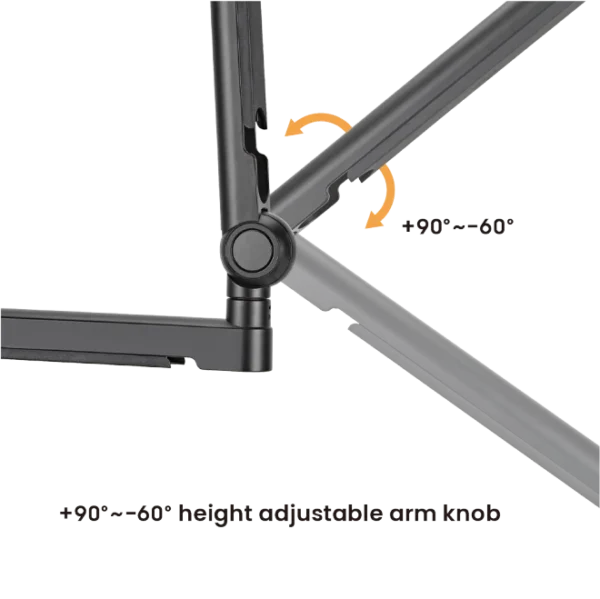 6567f0cd327ffa000253c7b1 BRATECK Aluminum Professional Studio Microphone Arm - Low Profile 2kg Capacity Matte Black - Brateck-MDS13-2
