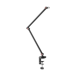63db5f65327ffa000299f717 BRATECK Slim Microphone Boom Arm - Matte Black & Red Steel 1kg Capacity 722mm Reach - Brateck-MDS16-1 Red