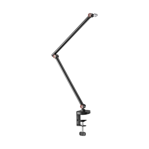 63db5f65327ffa000299f717 BRATECK Slim Microphone Boom Arm - Matte Black & Red Steel 1kg Capacity 722mm Reach - Brateck-MDS16-1 Red