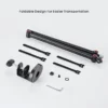 63eb3618327ffa00025a116a BRATECK Slim Microphone Boom Arm - Matte Black & Red Steel 1kg Capacity 722mm Reach - Brateck-MDS16-1 Red