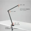 3a1a517c-e91a-c5a6-e1df-318978b75fe1 BRATECK Slim Microphone Boom Arm - Matte Black & Red Steel 1kg Capacity 722mm Reach - Brateck-MDS16-1 Red