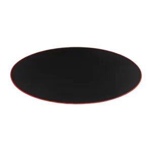 63aa88a0327ffa0002017b99 BRATECK Rounded Gaming Chair Mat - 1000mm Diameter Smooth Fabric & Vulcanized Rubber Black - Brateck-MP06-10