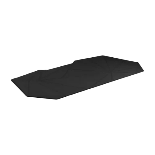 BRATECK 1200x600x4mm Extended Gaming Desk Pad - Black Multispandex Fabric & Rubber Base - Brateck-MP10-5L