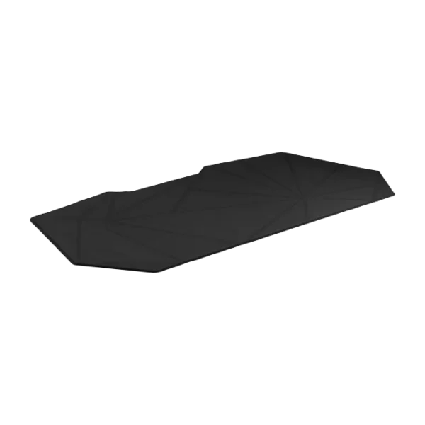 BRATECK 1200x600x4mm Extended Gaming Desk Pad - Black Multispandex Fabric & Rubber Base - Brateck-MP10-5L