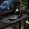 66d1664d631b7cc6020fd6a5 BRATECK 900mm x 400mm Gaming Desk Pad - Smooth Surface, Anti-Slip Rubber Backing, Black - Brateck-MP10-5M
