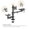 Brateck POS Mounting Solution for Single Display Small Pole Mount Stand for 17 to 32 Inch Screens - Brateck-PMM-02S