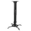 BRATECK Universal Ceiling Projector Mount Short, 13.5kg Capacity, Matte Black - Brateck-PRB-18S Black