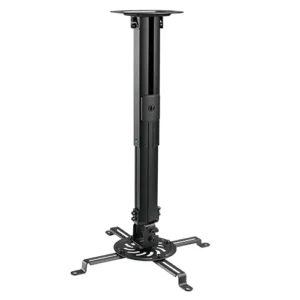 62f9ac76327ffa00020fc729 BRATECK Universal Ceiling Projector Mount Short, 13.5kg Capacity, Matte Black - Brateck-PRB-18S Black