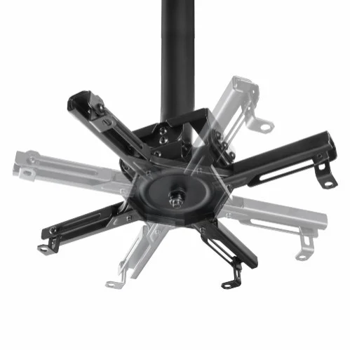 Brateck Heavy-Duty Projector Ceiling Mount for Pitched or Flat Ceiling 45kg - Brateck-PRB-20-01S Black