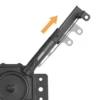 Brateck Heavy-Duty Projector Ceiling Mount for Pitched or Flat Ceiling 45kg - Brateck-PRB-20-01S Black