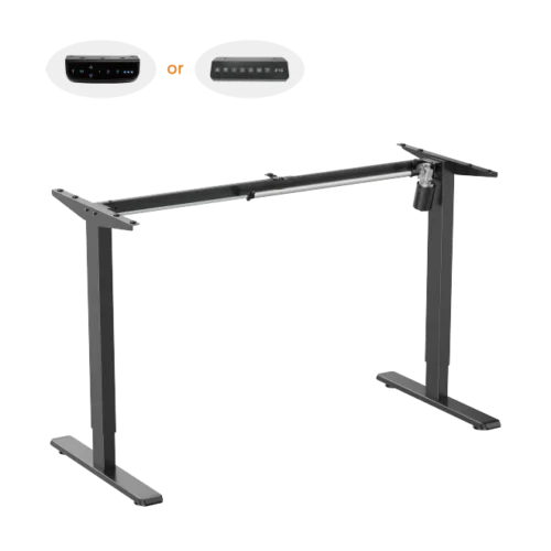 Brateck Compact Electric Single Motor Sit Stand Desk Frame Height Adjustable Black - Brateck-S08-22R Black