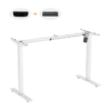 64dcaac9327ffa000202e2ed (1) Brateck Compact Electric Single Motor Sit Stand Desk Frame Height Adjustable White - Brateck-S08-22R White