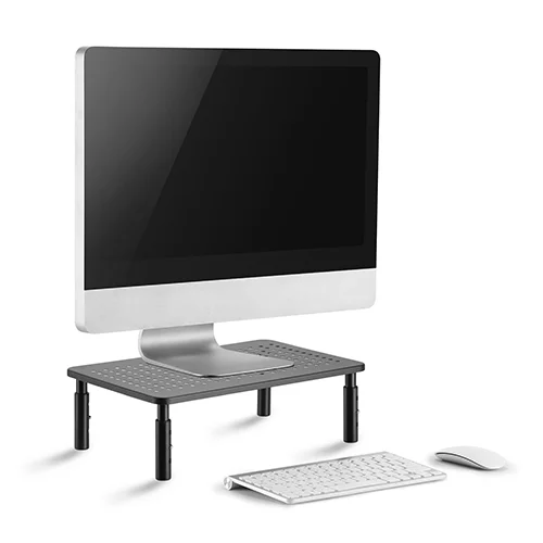 62f65530327ffa0002abaa8f Brateck Height Adjustable Steel Monitor and Laptop Stand Riser for 13 to 32 Inch Screens - Brateck-STB-081