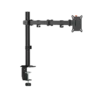 BRATECK Signature Single-Monitor Steel Articulating Monitor Arm with Quick Release VESA and Dual Mount - BT-AMA-B1