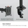 BRATECK Signature Single-Monitor Steel Articulating Monitor Arm with Quick Release VESA and Dual Mount - BT-AMA-B1