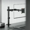 BRATECK Signature Single-Monitor Steel Articulating Monitor Arm with Quick Release VESA and Dual Mount - BT-AMA-B1