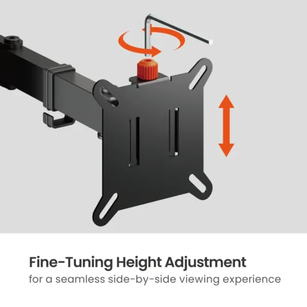 69f0868f3100ca71a29d1bd4 BRATECK Signature Dual-Monitor Steel Articulating Monitor Stand with Freestanding Base and Quick Release VESA - BT-AMA-B2FS