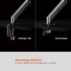 BRATECK Signature Mechanical Spring Single-Monitor Arm for 17-32 Inch Curved Displays with Quick Release VESA - BT-MMA-B1