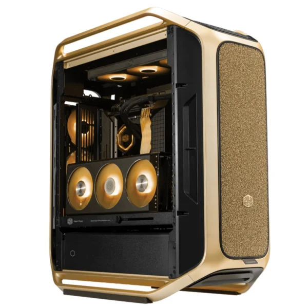 Cooler_Master_COSMOS_ALPHA_Gold_Limited_Edition_PC_Case_MAIN_IMAGE Cooler Master COSMOS ALPHA Gold Limited Edition Full Tower PC Case 3D Mesh 24K Gold Logo - C700-GGNN-S00