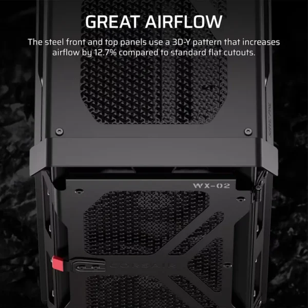 Layer297 CORSAIR - WARTHOG RS Airflow Mid-Tower PC Case - Tempered Glass - Black - CC-9011351-WW