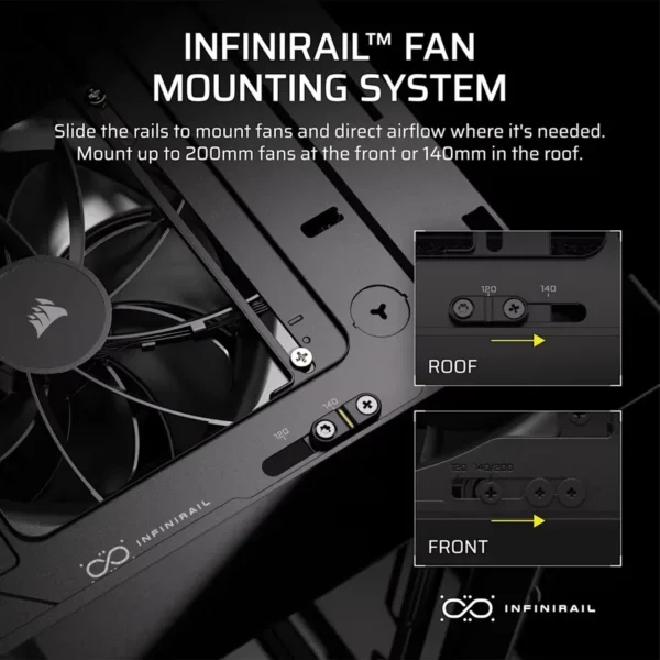 Layer300 CORSAIR - WARTHOG RS Airflow Mid-Tower PC Case - Tempered Glass - Black - CC-9011351-WW