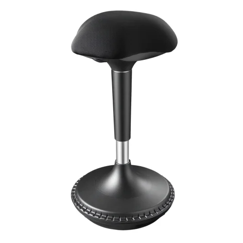 LUMIVIDA Ergonomic Height Adjustable Wobble Stool with Polyester Fiber Seat and Class 4 Gas Lift - CH04-1