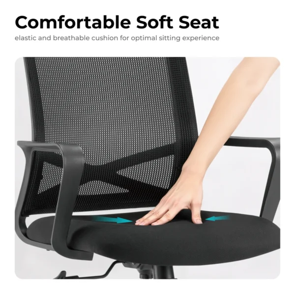 LUMIVIDA Ergonomic Mesh Office Chair with 150kg Capacity Class 3 Gas Lift and Adjustable Height - CH05-11