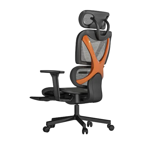 LUMIVIDA SpineX Ergonomic Office Chair with Retractable Footrest Divided Backrest and 150kg Capacity - CH05-22