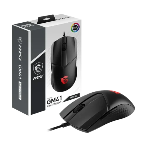 MSI - Clutch GM41 Lightweight 16000 DPI Optical Sensor Wired Gaming Mouse - Clutch GM41 Lightweight