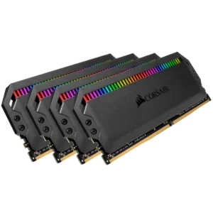 CORSAIR Dominator Platinum RGB 32GB 4x8GB DDR4 3600MHz CL18 Desktop Memory Kit Black - CMT32GX4M4C3600C18
