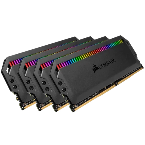 CORSAIR Dominator Platinum RGB 32GB 4x8GB DDR4 3600MHz CL18 Desktop Memory Kit Black - CMT32GX4M4C3600C18