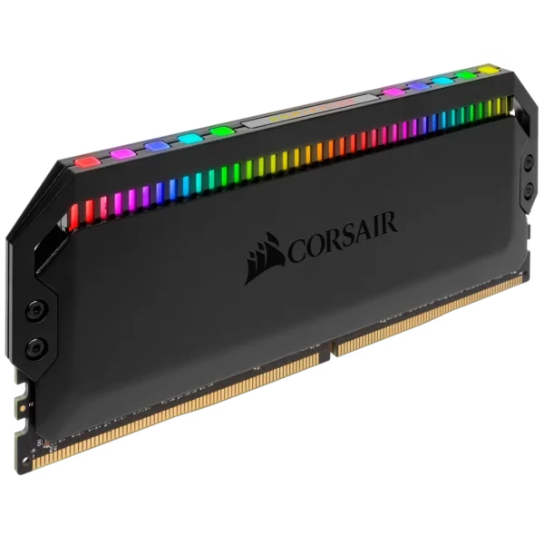 DOMINATOR_PLAT_RGB_10 CORSAIR Dominator Platinum RGB 32GB 4x8GB DDR4 3600MHz CL18 Desktop Memory Kit Black - CMT32GX4M4C3600C18