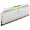 DOMINATOR_PLAT_RGB_WHITE_10 CORSAIR Dominator Platinum RGB White 32GB 4x8GB DDR4 3600MHz CL18 Desktop Memory Kit - CMT32GX4M4C3600C18W
