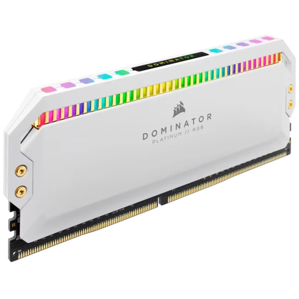 DOMINATOR_PLAT_RGB_WHITE_10 CORSAIR Dominator Platinum RGB White 32GB 4x8GB DDR4 3600MHz CL18 Desktop Memory Kit - CMT32GX4M4C3600C18W